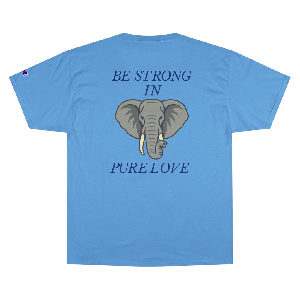 The Divine Kingdom "Be Strong in Pure Love" Elephant Premium Tee for Him