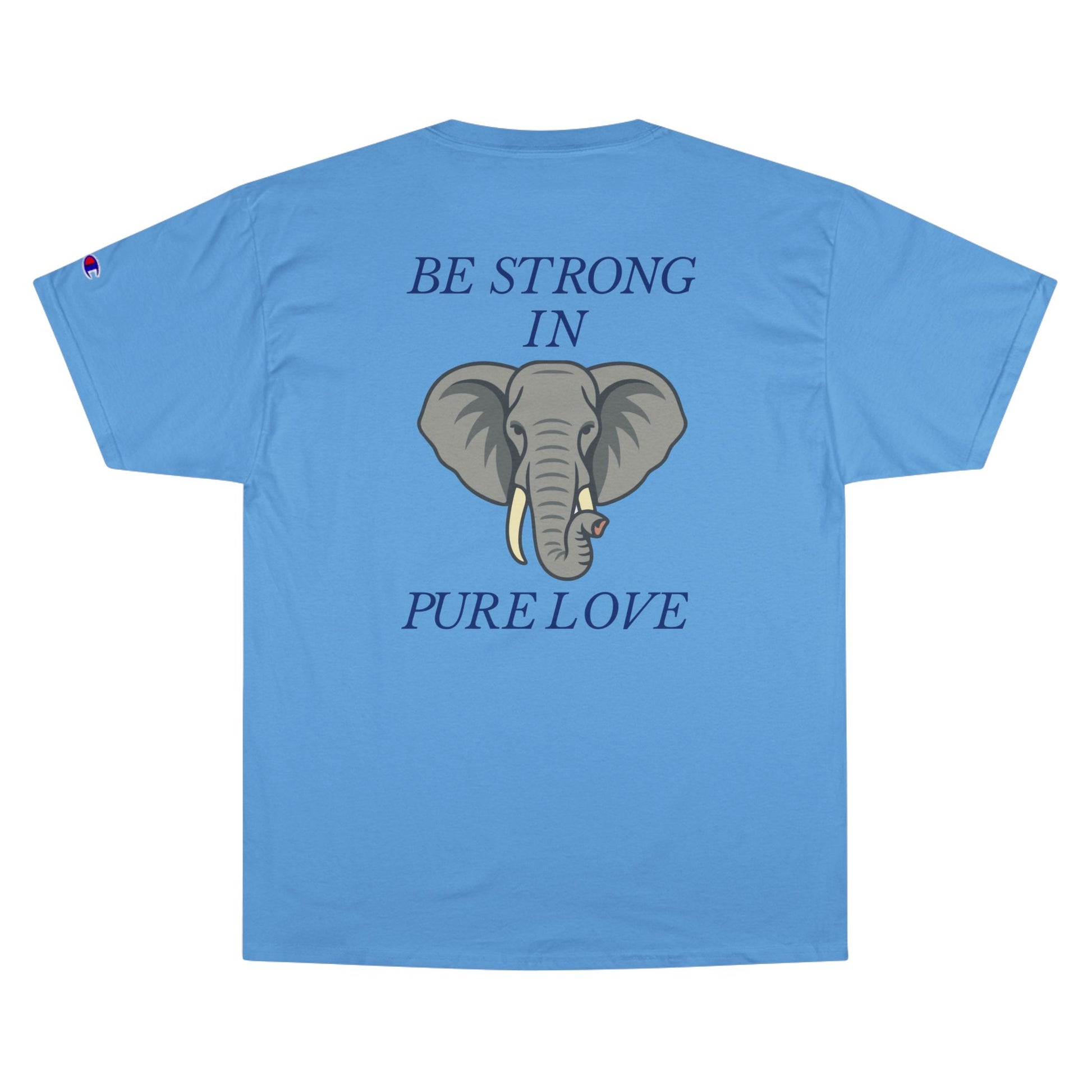 The Divine Kingdom "Be Strong in Pure Love" Elephant Premium Tee for Him