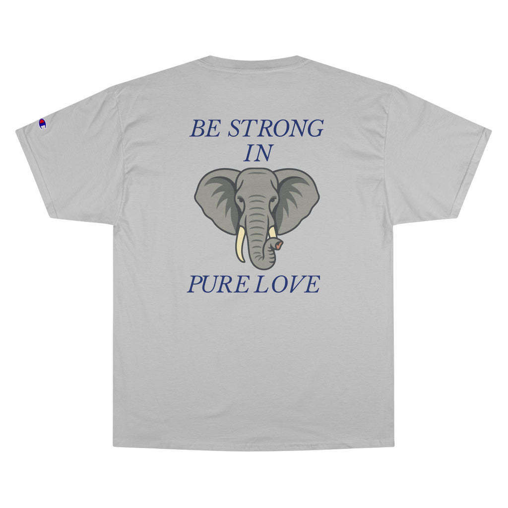 The Divine Kingdom "Be Strong in Pure Love" Elephant Premium Tee for Him