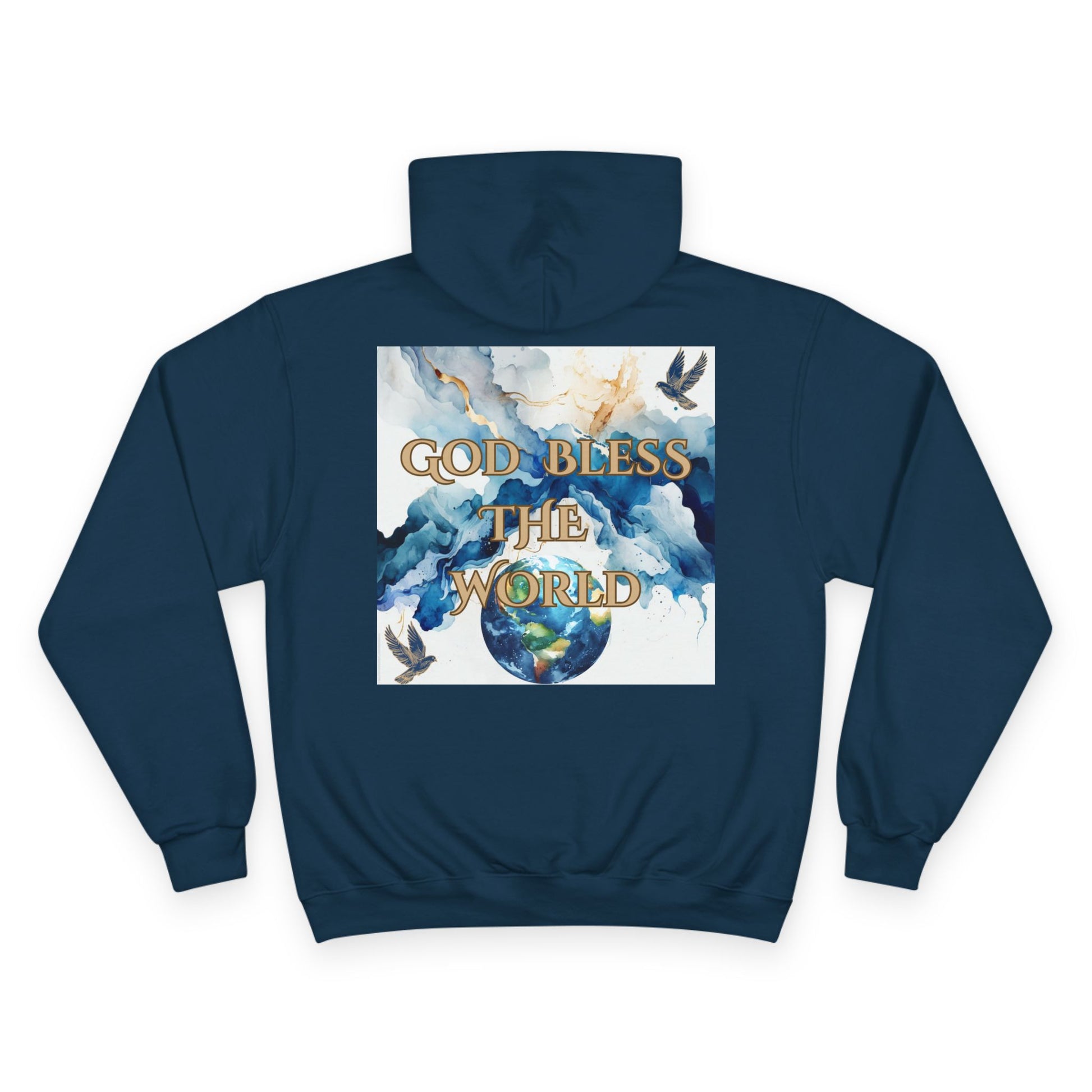 The Divine Kingdom "God Bless the World" Premium Hoodie for Him