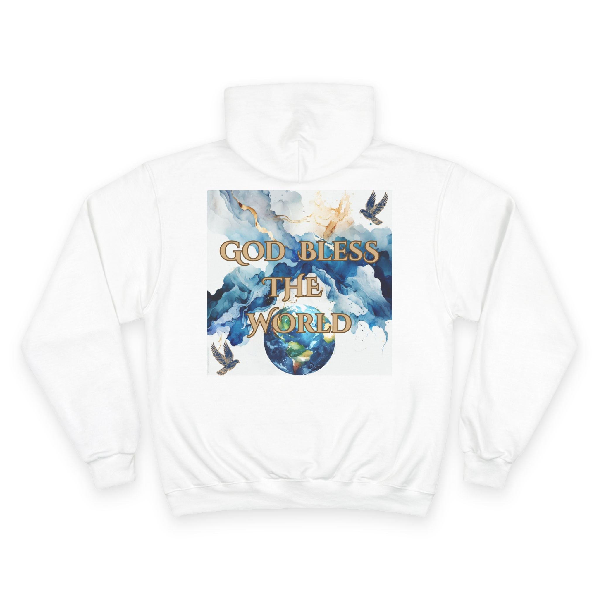 The Divine Kingdom "God Bless the World" Premium Hoodie for Him